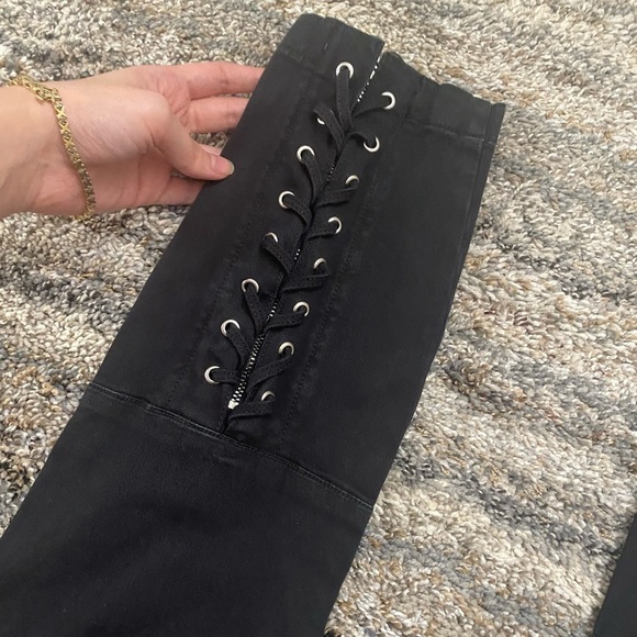 Current/Elliot The Weslan Pants Sz 24 | Current/Elliot Cropped Skinny Jeans NWT - Picture 4 of 12